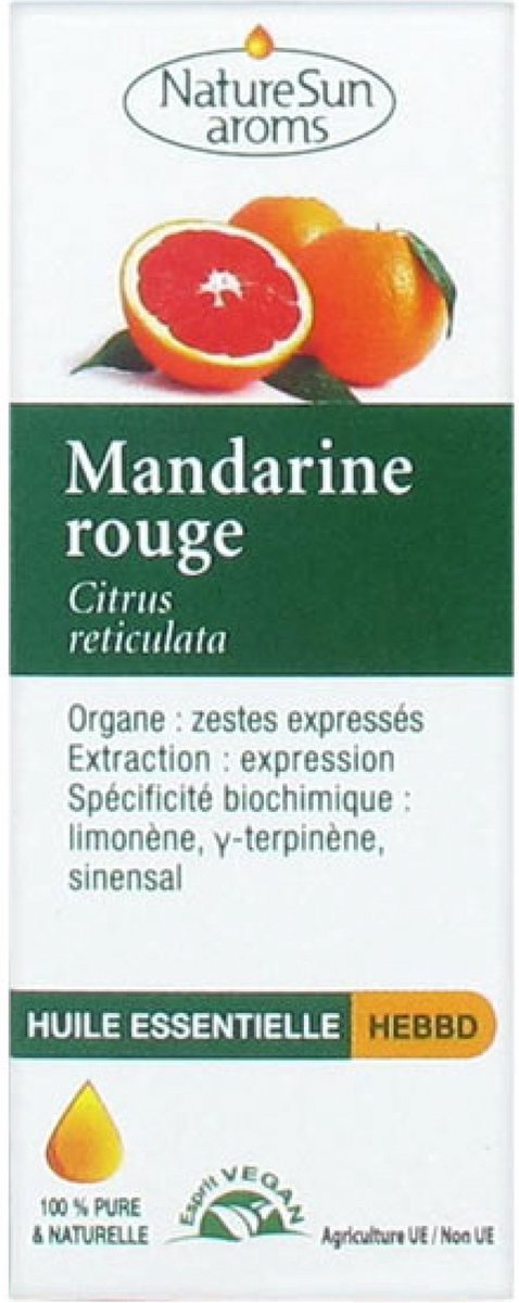 Goedkoopste NatureSun Aroms Essentiële Olie van Rode Mandarijn (Citrus Reticulata) 10 ml