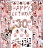 FeestmetJoep® 30 jaar verjaardag versiering & ballonnen - Rose goud