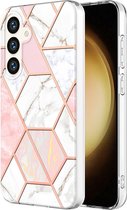Coverup Marble Design TPU Back Cover - Geschikt voor Samsung Galaxy S24 Hoesje - Pink