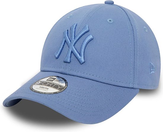 New Era - 6 à 12 ans - Casquette jeunesse - Casquette réglable 9FORTY Blue essentiel de la Youth League des Yankees de New York