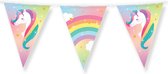 Dubbelzijdige Vlaggenlijn | Lengte: 10 meter | Thema: Eenhoorn | Kleur: Regenboog