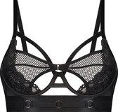 Hunkemöller Niet-voorgevormde longline beugel bh Pleasure Zwart E70