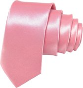 Fako Fashion® - Cravate Skinny - Uni - 145cm - Rose