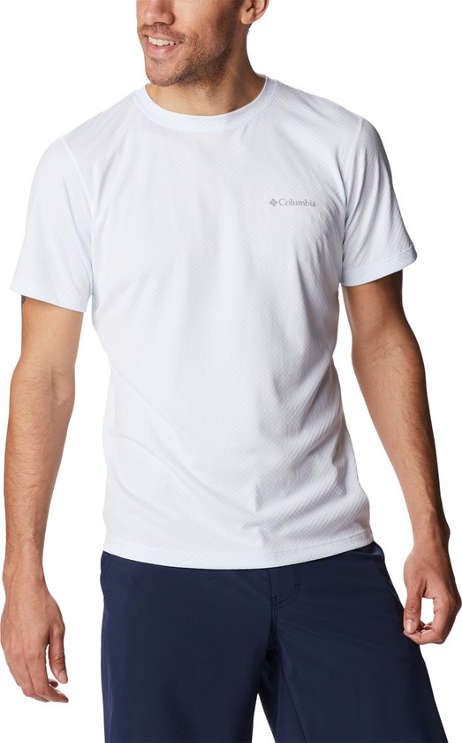 Columbia Zero Rules™ Short Sleeve Shirt Outdoorshirt - Shirt Heren - T-Shirt - Wit - Maat XXL