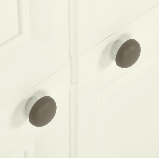vidaXL Armoire de rangement Aspect bois 79x43x85-5 cm Plastique Couleur glace vanille - Armoire - Armoires - Placard - Casier de rangement
