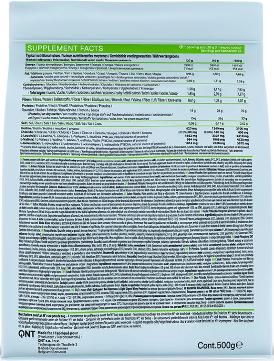 QNT Light Digest Whey Protein - Pistache van Merkloos — afbeelding 3