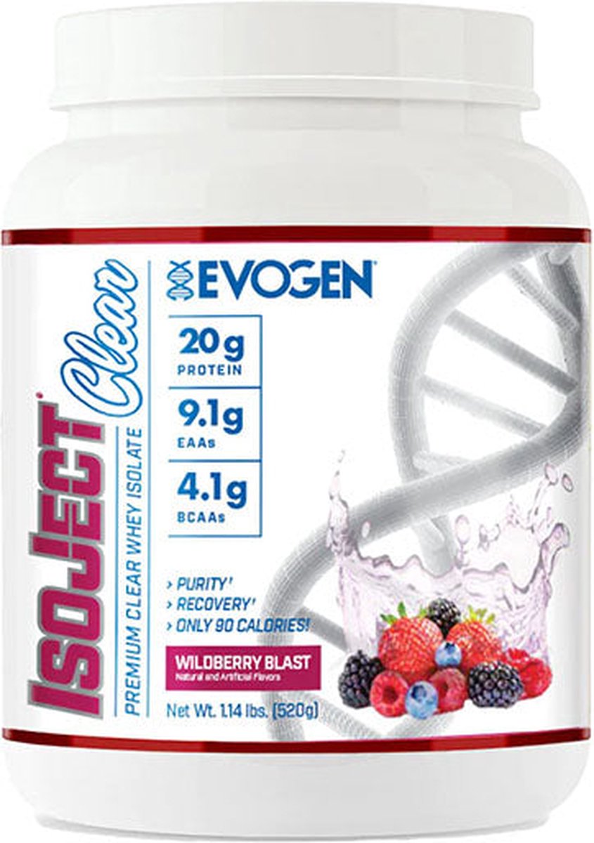 Evogen Nutrition - IsoJect Clear Whey Protein Wild Berry