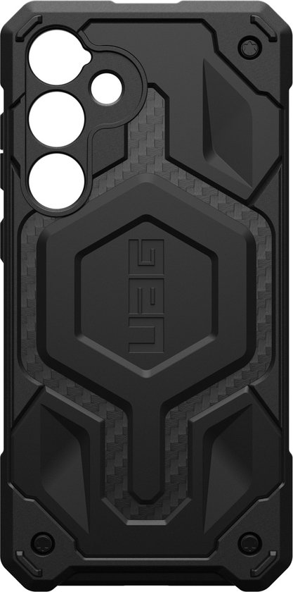 Urban Armor Gear Monarch Geschikt voor Samsung Galaxy S24 Plus | Back Cover Hoesje | Carbon