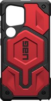 Urban Armor Gear Monarch Geschikt voor Samsung Galaxy S24 Ultra | Back Cover Hoesje | Crimson