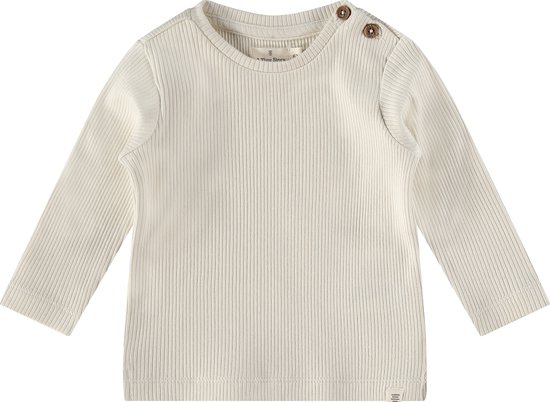 A Tiny Story baby t-shirt long sleeve Unisex T-shirt - creme - Maat 62