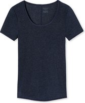 SCHIESSER Personal Fit T-shirt (1-pack) - dames shirt korte mouwen nachtblauw - Maat: M