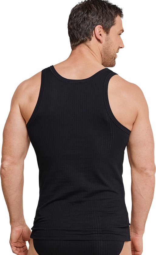 Maillot de corps homme Schieser Authentic - lot de 2 - Zwart - Taille 2XL