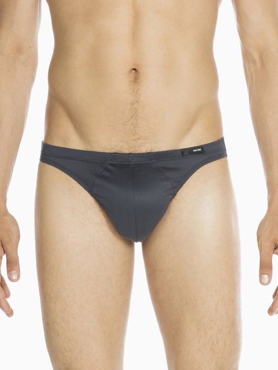 HOM Slip micro confort coton Premium (lot de 1) - slip homme - gris - Taille : XL