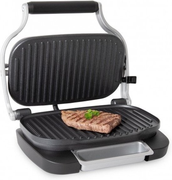 FRITEL Grill GR 1360 - Panini - Tosti Toestel / Croque-monsieur machine - 25x31 cm - 1300W - Vaste bakplaten - 1 tot 2 Pers. - Student Starterpack