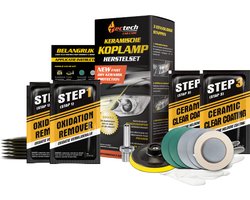 Tectech keramische doffe koplamp herstelset Koplampen Polijst Set - Complete Set Koplampen Reparatieset - Koplampen Opknappen - Koplampen Herstellen Tectech keramische doffe koplamp herstelset Koplampen Polijst Set - Complete Set Koplampen Reparatieset - Koplampen Opknappen - Koplampen Herstellen