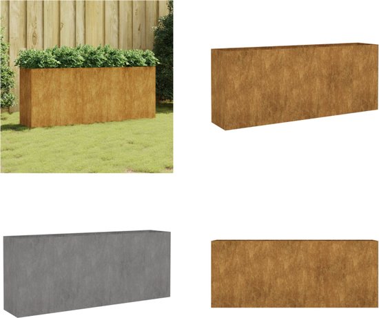 VidaXL Plantenbak 62x30x29 cm cortenstaal - Kantoormeubelen Plus