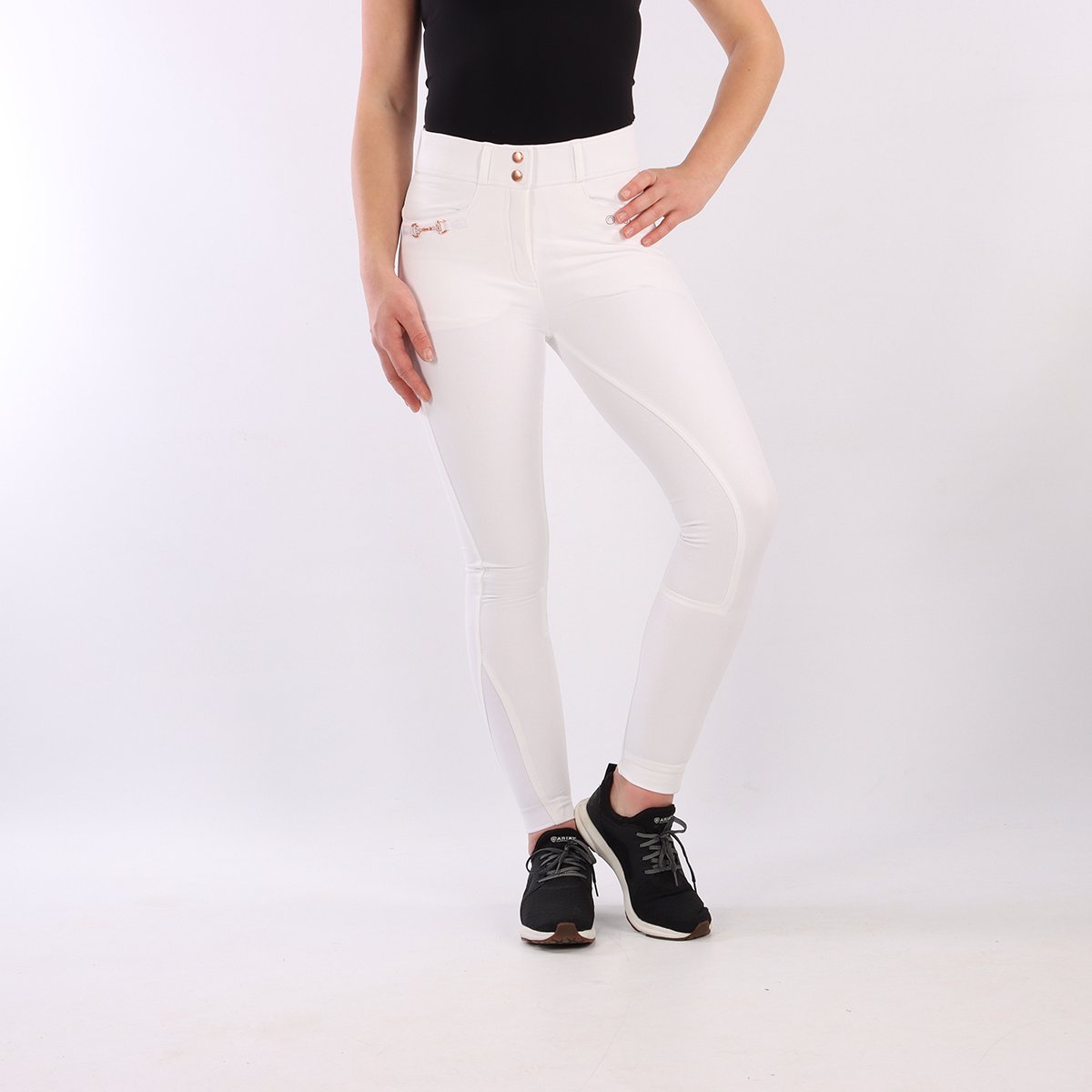 Culotte D'équitation Montar MoMaddie – Taille 36, Marron/or/rose, Siège Adhérent, Neuve