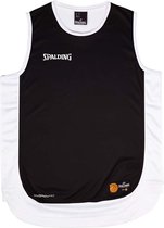 Spalding Hustle Basketbalshirt Kinderen - Zwart / Wit | Maat: 152