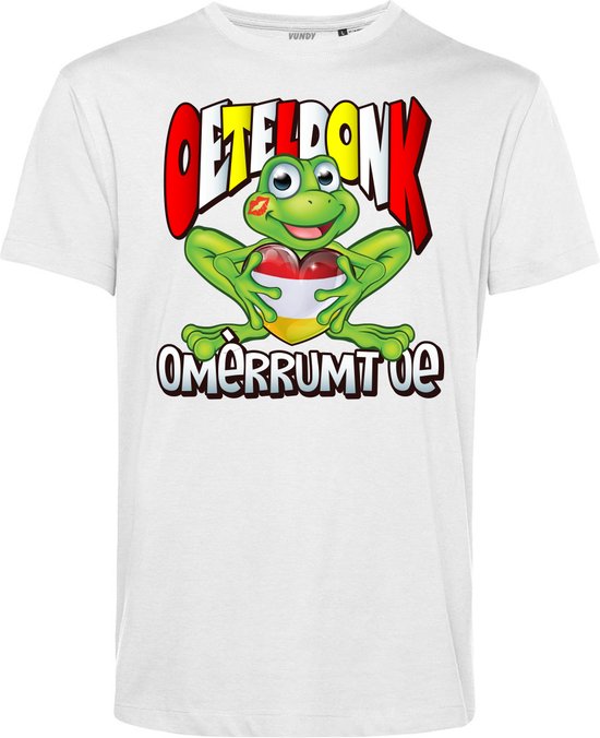 T-shirt kind Oeteldonk Omèrrumt Oe | Carnavalskleding kinderen | Carnaval Kostuum | Foute Party | Wit | maat 92