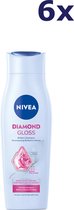 6x NIVEA Diamond Gloss Care Shampoo 250 ml