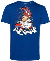 T-shirt Alaaf | Carnavalskleding heren | Carnaval Kostuum | Foute Party | Blauw | maat 5XL