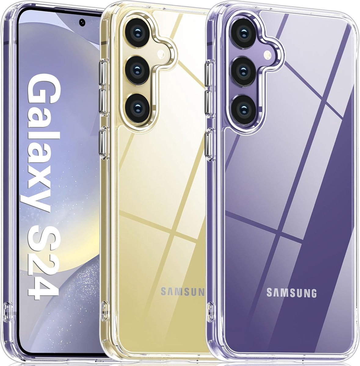 Samsung Galaxy S24 Ultieme Silicone Case - Samsung S24 Transparante Bescherming Hoesje - Premium Zachte Silicon Hoesje voor Samsung Galaxy S24