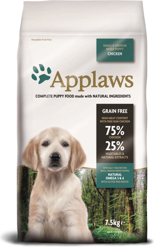 Applaws Dog Puppy Small / Medium Chicken - 7.5 KG