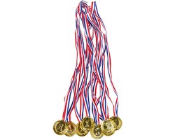 8 STUKS Medailles voor Verjaardagsfeestjes voor Kinderen - Schoolsport, Toernooien en Spelletjes - Uitdeelcadeaus - Traktaties - Carnaval