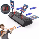 Kruzzel Shooting Disc Target - Convient aux pistolets Nerf Gun - Ampoules de gel - Jeu de tir - Cible de tir - Tableau d'affichage LCD - Jouets de tir