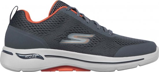 Skechers - GO WALK ARCH FIT-IDYLLIC - Homme - Charcoal Orange - 41