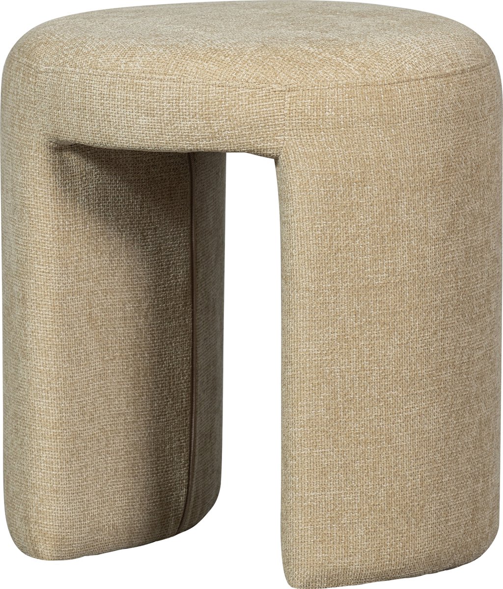 WOOOD Charlie Kruk - Chenille - Naturel - 47x45x45