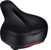 Fietszadel Fietsstoel voor mannen en vrouwen, comfortabel zacht gel fietszadel, waterdicht ademend met reflector.