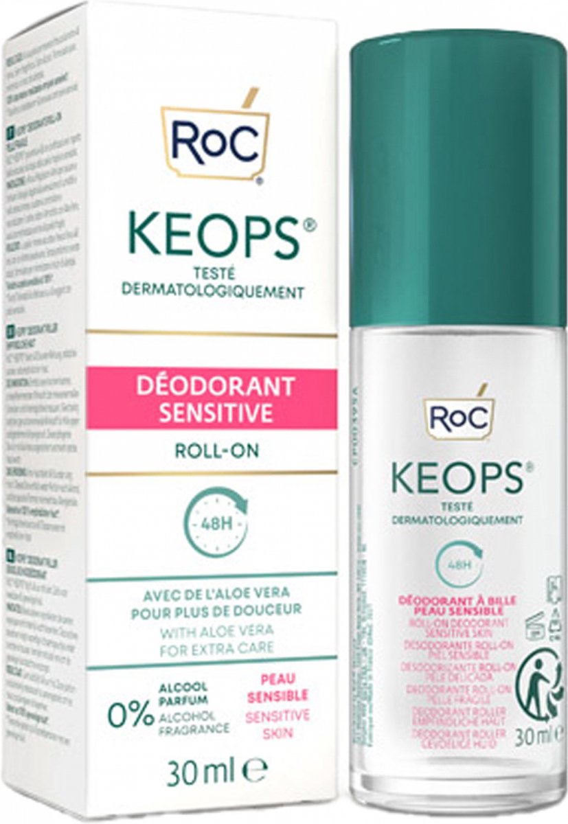 Goedkoopste RoC Keops Deodorant Roller Sensitive 30 ml