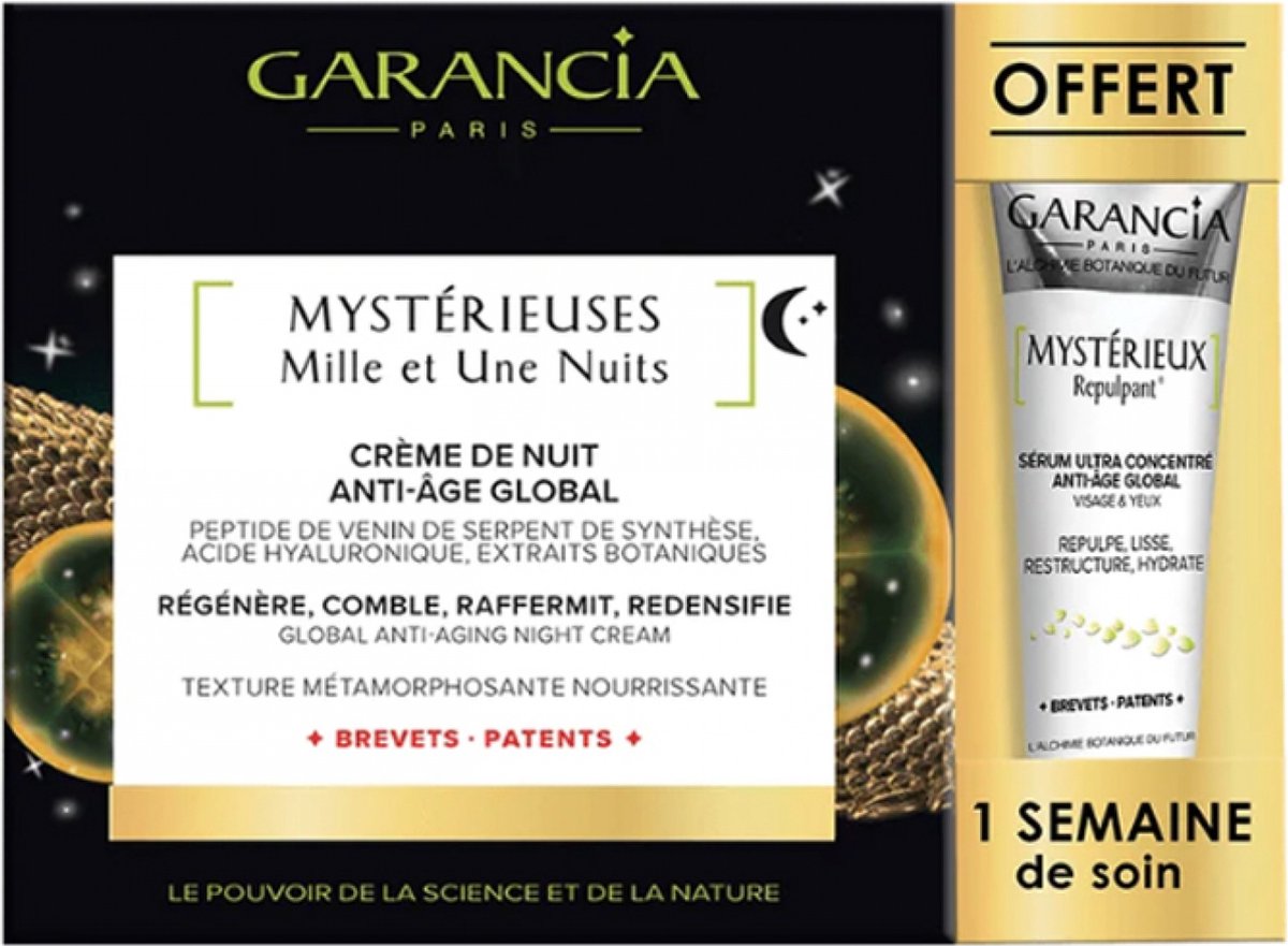 Garancia Mystérieuses Mille et Une Nuits Globale Anti-Ageing Nachtcrème 30 ml + Plumping 5 ml Gratis