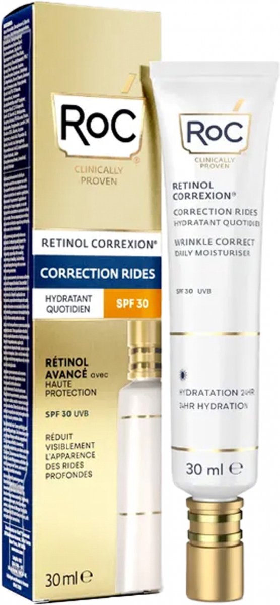 Goedkoopste ROC - ROC RETINOL CORREXION WRINKLE CORRECT DAILY MOISTURISER SPF30 30ML