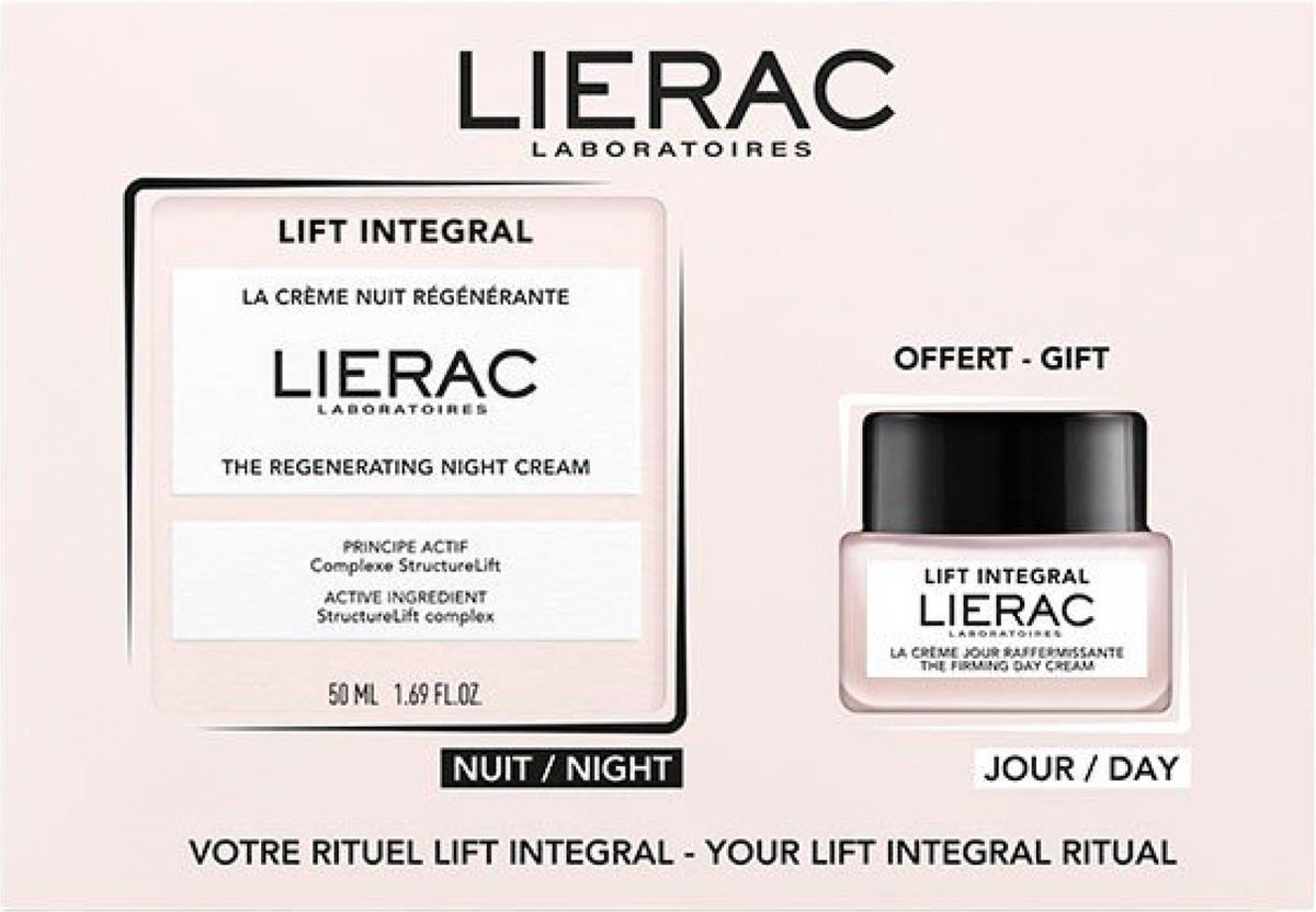Lierac Lift Integral Regenererende Nachtcrème 50 ml + Gratis Verstevigende Dagcrème 20 ml