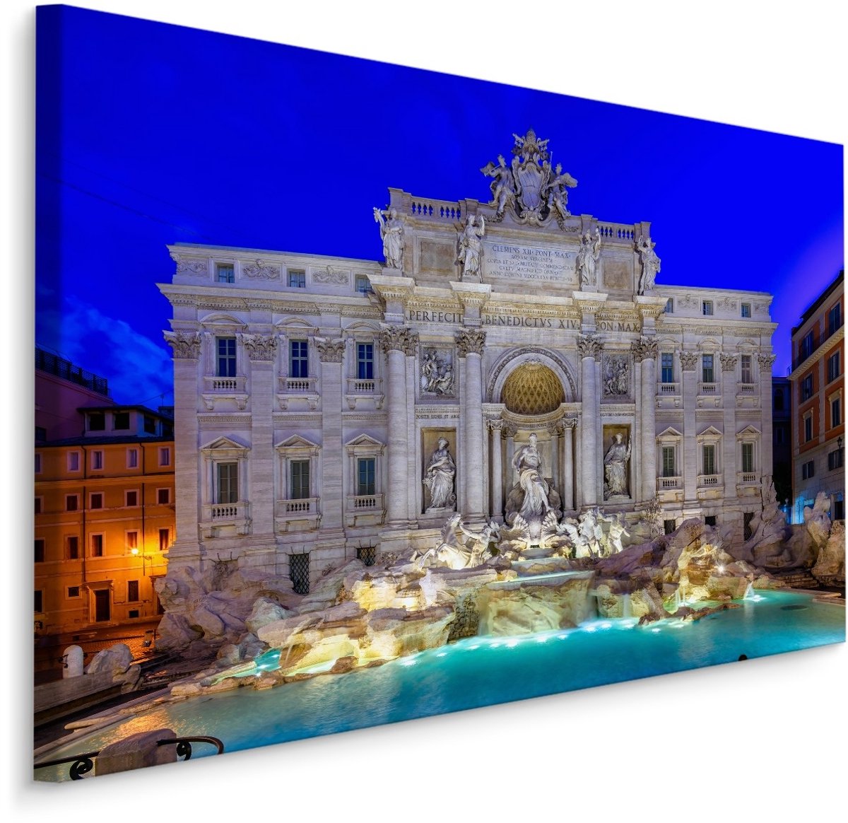 Schilderij - Trevi Fontein, Rome Italië, Premium Print