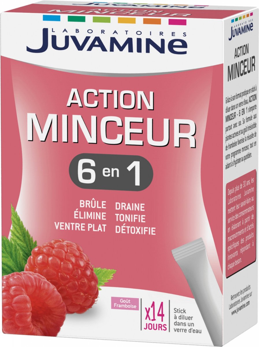 Goedkoopste Juvamine Action Minceur 6en1 14 Sticks