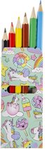 24 PAKJES Uitdeelcadeaus Eenhoorn Kleurpotloodjes - 6 Potloden per Pakje - Klein Speelgoed voor Groot Plezier - Unicorn - Traktatie - Cadeautjes voor Kinderen