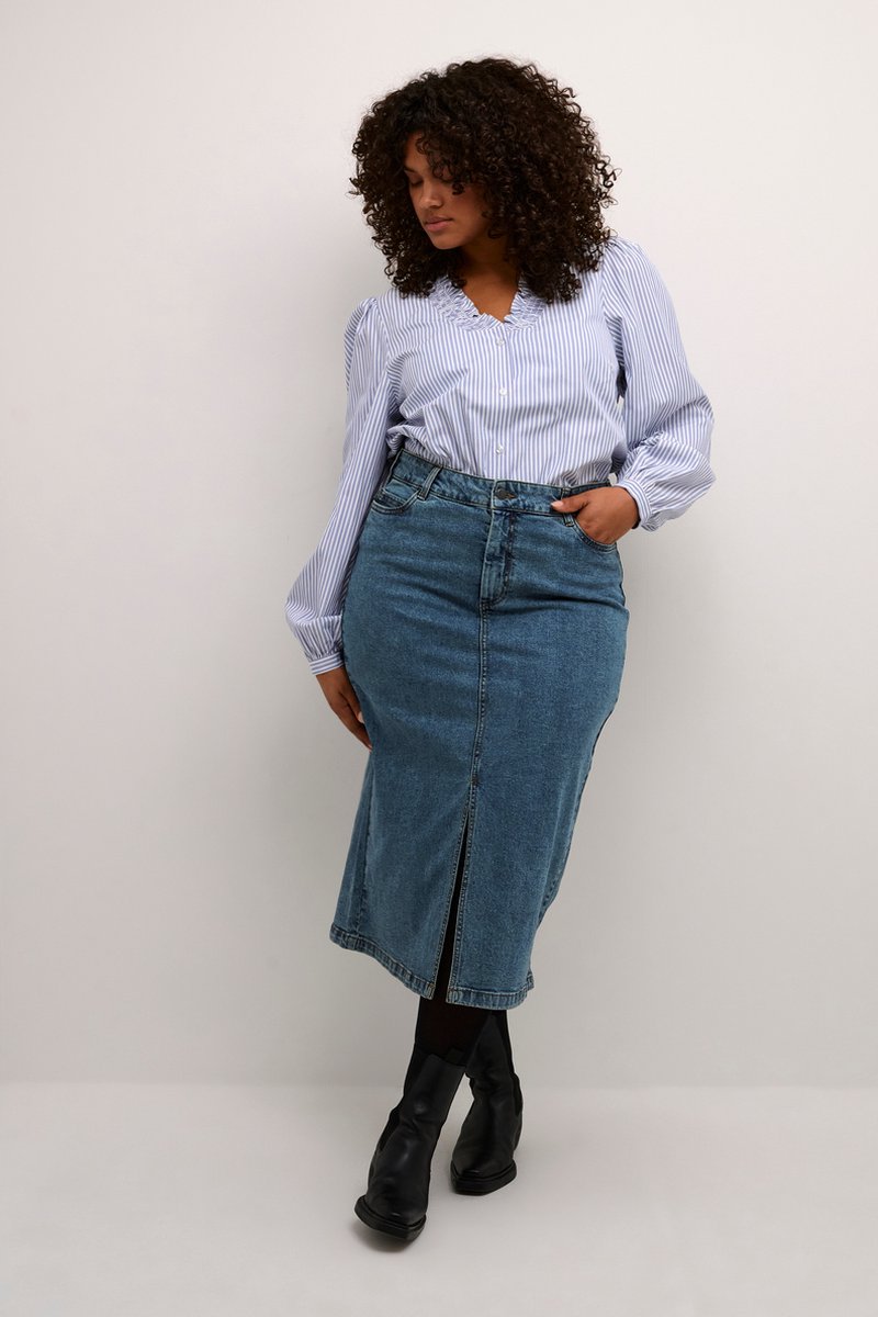 Kaffe Curve rok Diana denim