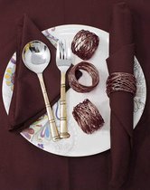 Metalen servetringset voor bruiloften, diners, eettafeldecoratie, handgemaakt