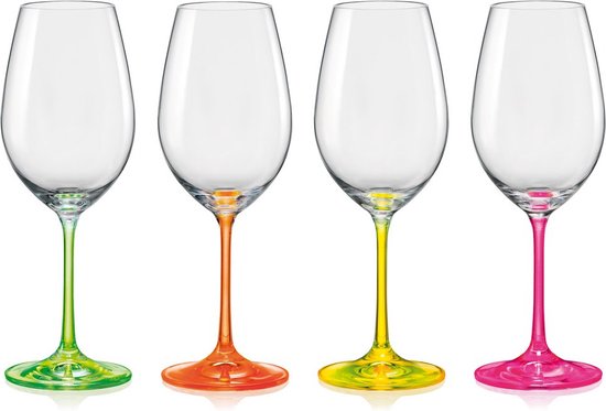 Set van 4 Wijnglazen Elegante, 400 ml