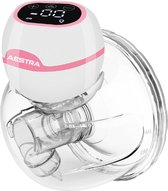 Bol.com Elektrische Borstkolf - Aestra - Handsfree Borstkolf - BPA vrij - Draadloze Borstkolf - Draagbaar - 2024 Model - Roze aanbieding