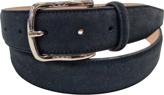 Schins Lorenzo Suede Heren Riem - Blauw - 120cm