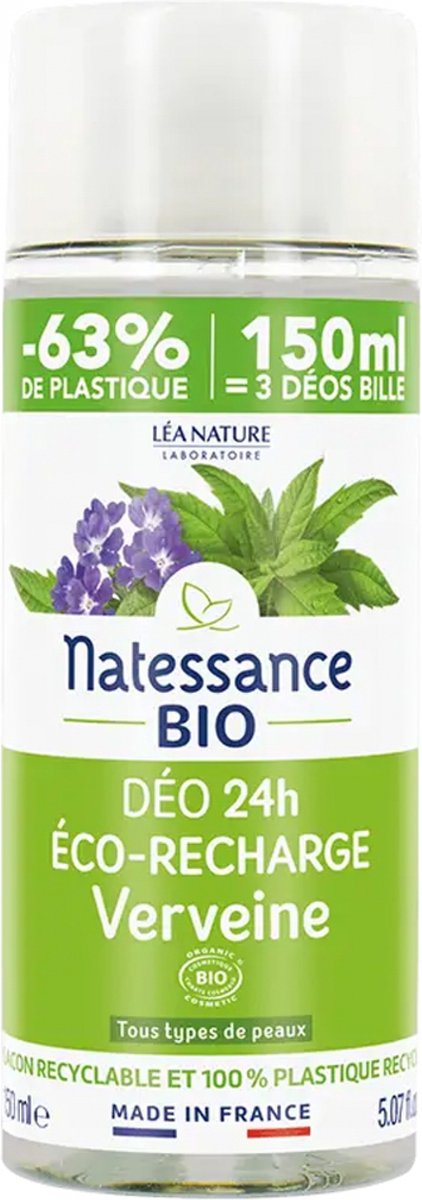 Natessance Deo 24H Verbena Organic Navulling 150 ml