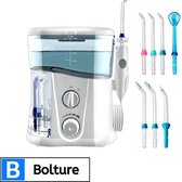 Bolture Water Flosser - Irrigateur oral électrique - Dissolvant de tartre et de plaque dentaire - Accessoires inclus