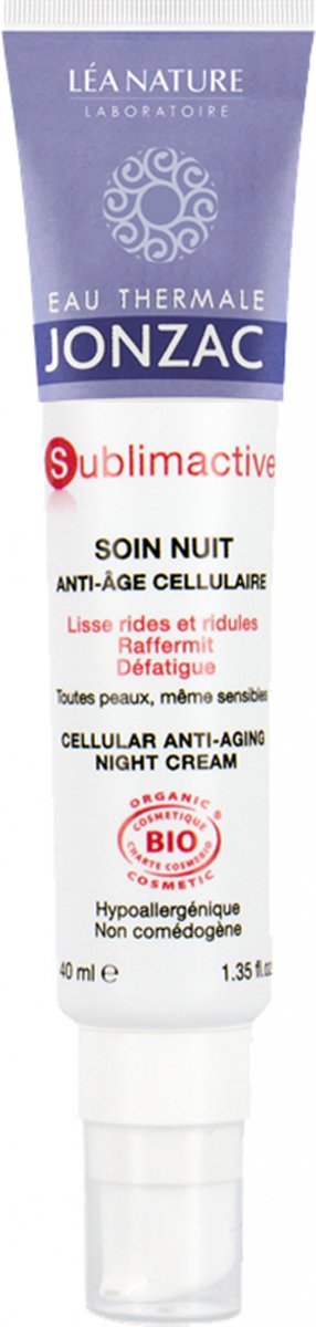 Eau de Jonzac Sublimactive Cellular Anti-Ageing Nachtverzorging 40 ml