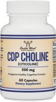 Double Wood Citicoline (CDP Choline) capsules - 60 x 300 mg - Choline supplement