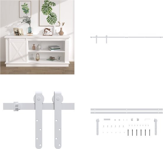 StoreMax Basic schuifdeur rail aluminium 200 cm type H-60