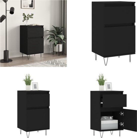 vidaXL Dressoirs 2 st 40x35x70 cm bewerkt hout sonoma eikenkleurig, kast, opbergkast, zijkast, wandkast, bijzetkast, wand kast, kastje